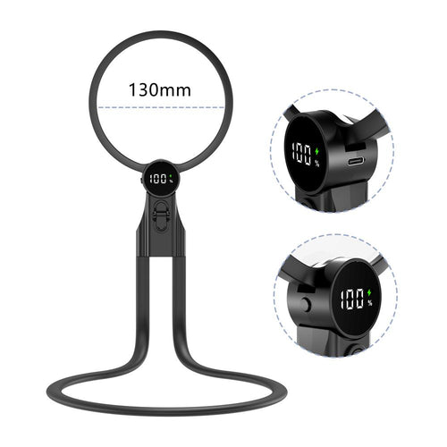 Lupa para Manualidades Ritmo, circular con luz e indicador de carga